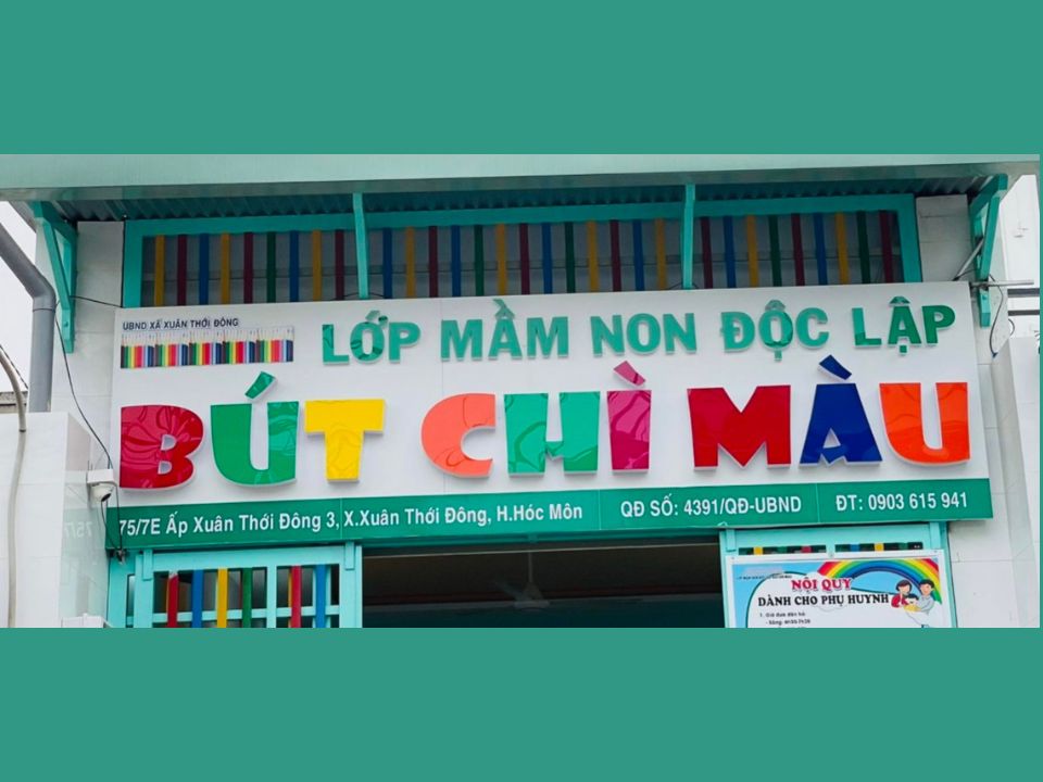 mầm non bút chì màu xã xuân thới đông